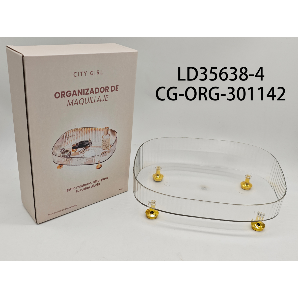 ORGANIZADOR DE ACRILICO PARA MAQUILLAJE CITY GIRL