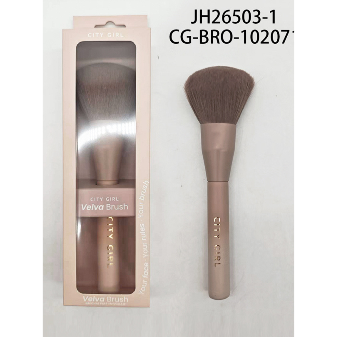 BROCHA DE MAQUILLAJE PARA BASE CITY GIRL