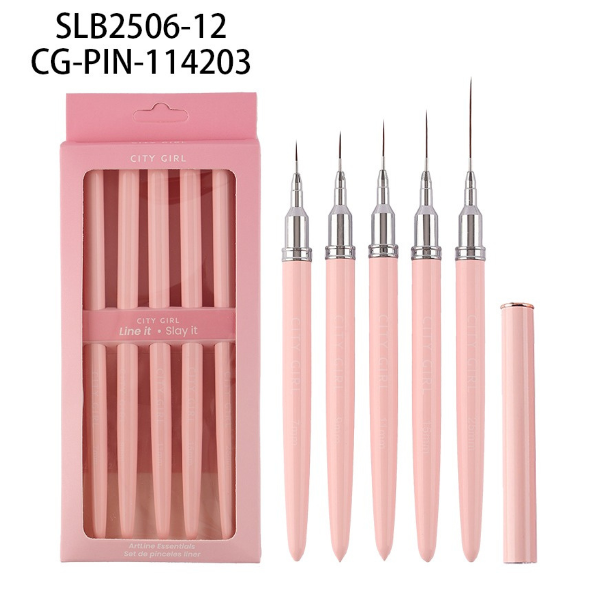 SET DE PINCEL LINER CITY GIRL – 5PCS