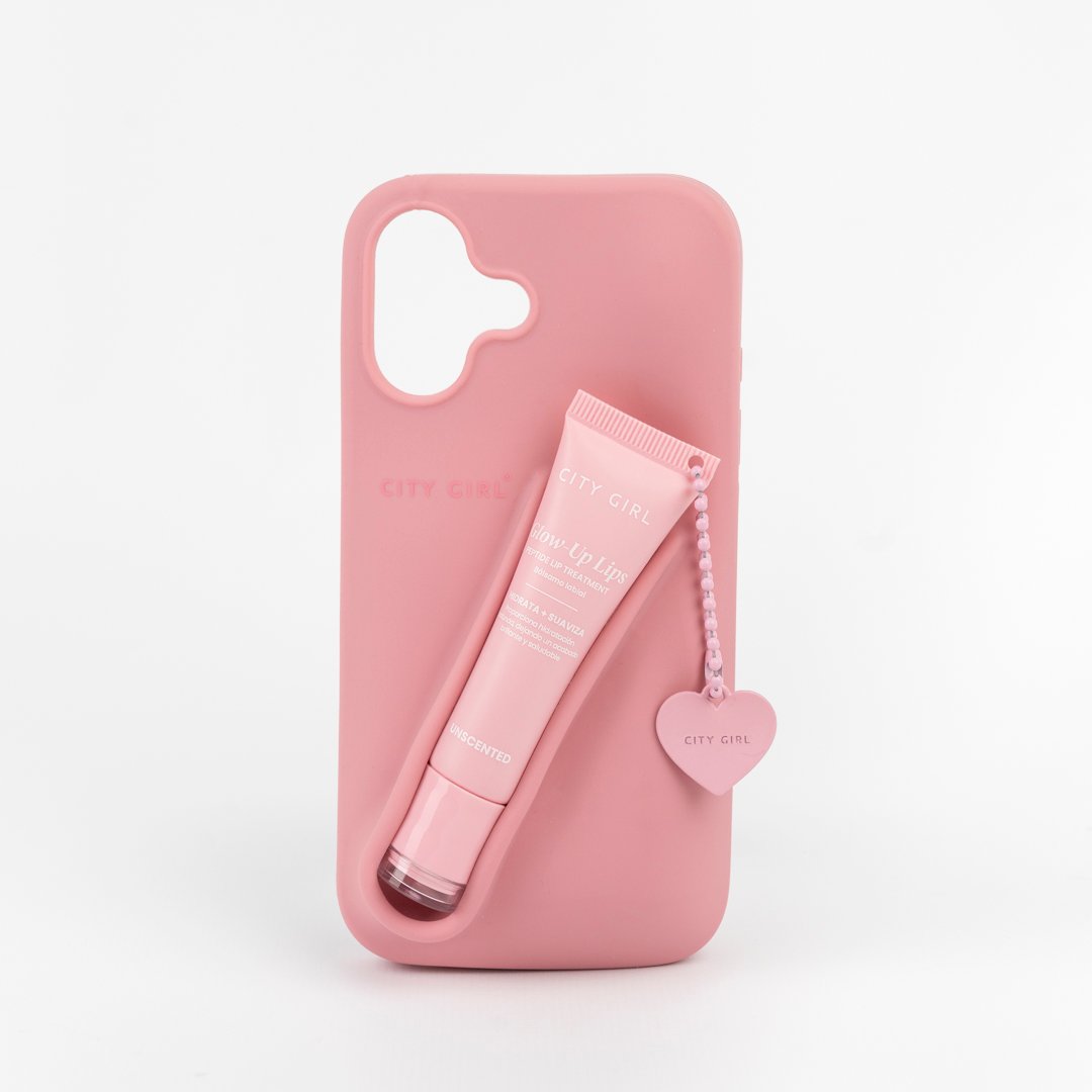 FUNDA PARA CELULAR PORTA GLOSS CITY GIRL