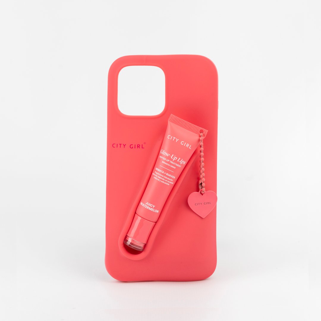 FUNDA PARA CELULAR PORTA GLOSS CITY GIRL