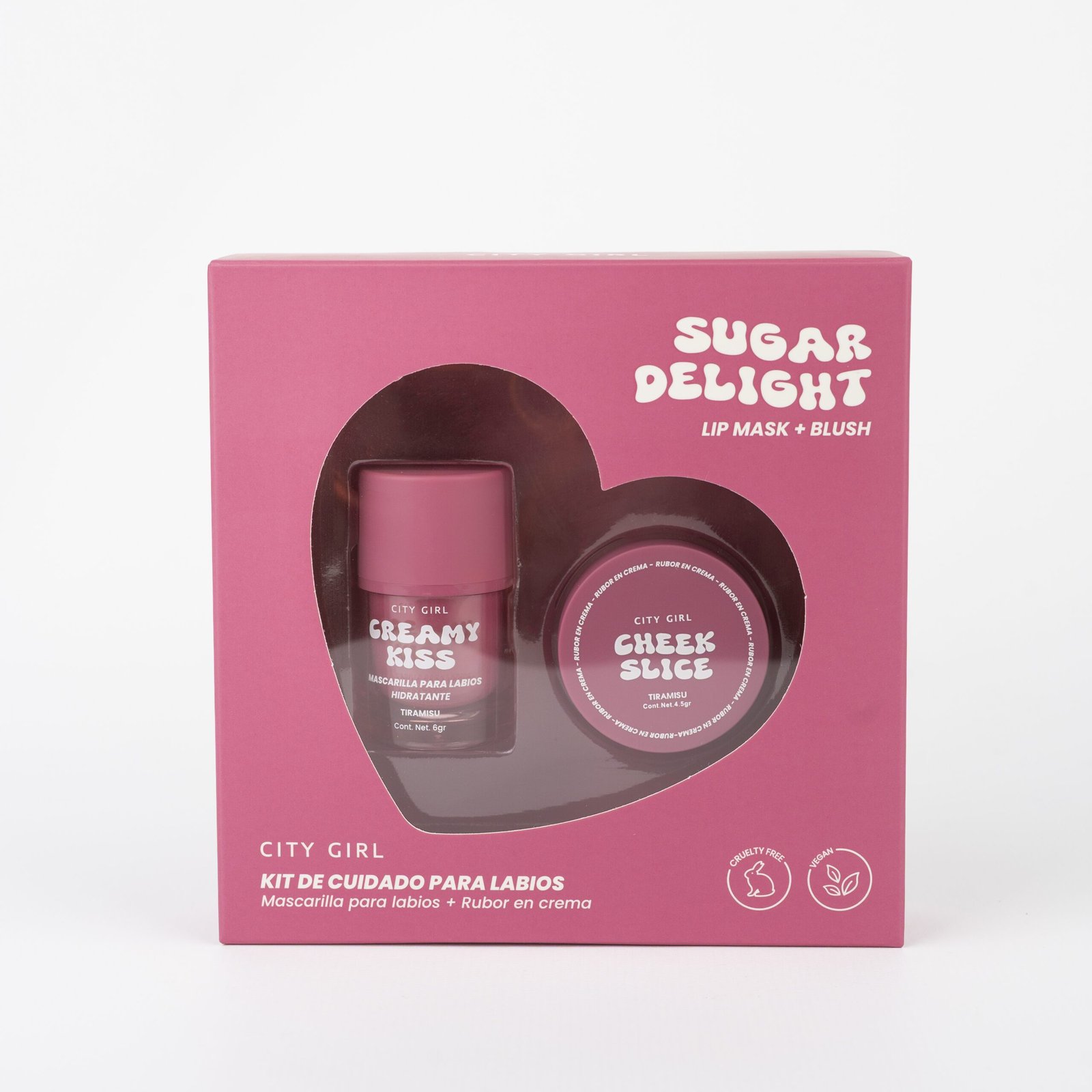 KIT DE CUIDADO PARA LABIOS (Mascarilla para labios + Rubor en crema) CITY GIRL - 2PCS - Image 4