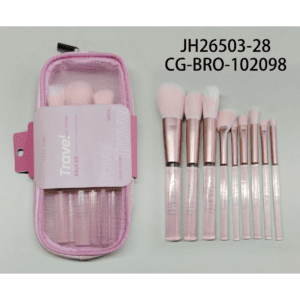 SET DE VIAJE DE BROCHAS PARA MAQUILLAJE - 9PCS