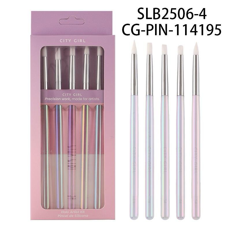 SET DE PINCEL DE SILICONA TORNASOL CITY GIRL - 5PCS