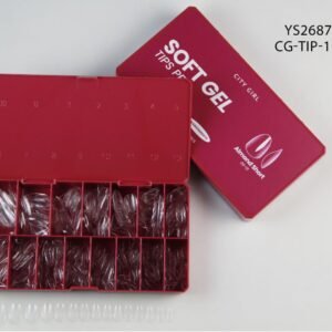 SOFT GEL TIPS PRO ALMOND SHORT 510PCS CITY GIRL
