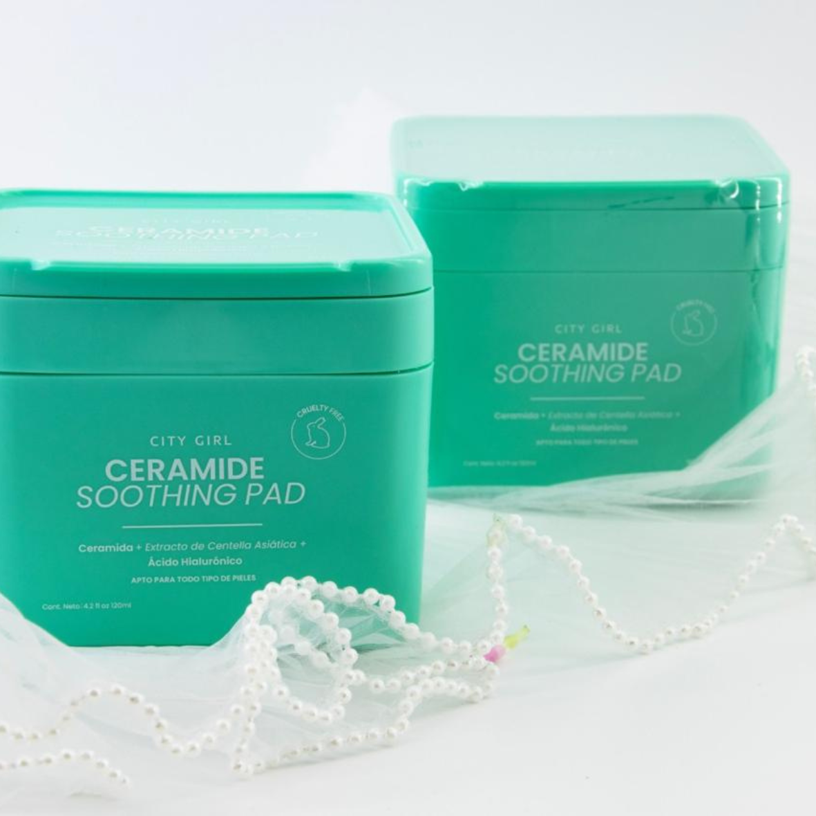 CERAMIDE SOOTHING PAD CITY GIRL - 100PADS - 图片 2