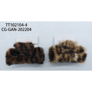 BROCHE DE PELO PELUCHE ANIMAL PRINT CITY GIRL