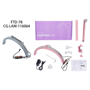 LAMPARA MEDIA LUNA CON PIE DE SOPORTE 20W