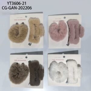 KIT DE BROCHE DE PELO PELUCHE CITY GIRL - 2PCS