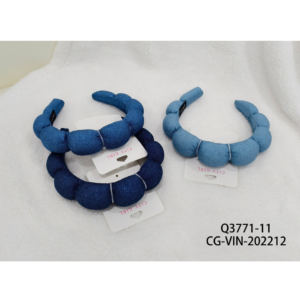 VINCHA PARA SKIN CARE AZUL CITY GIRL