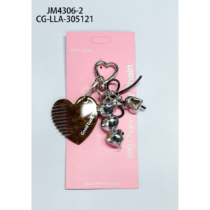 LLAVERO CHARM CORAZÓN CITY GIRL