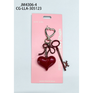 LLAVERO CHARM CORAZÓN Y LLAVE CITY GIRL