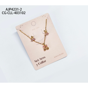 SET DE AROS Y COLLAR CITY GIRL
