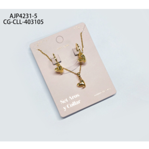 SET DE AROS Y COLLAR CITY GIRL