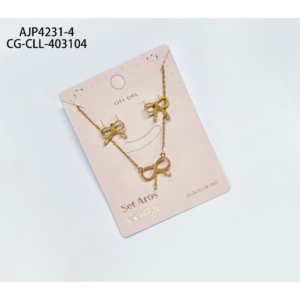 SET DE AROS Y COLLAR CITY GIRL