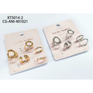 SET DE ANILLOS CITY GIRL - 5PCS