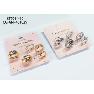 SET DE ANILLOS CITY GIRL - 5PCS