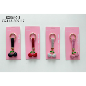 LLAVERO CON STRASS CEREZAS CITY GIRL