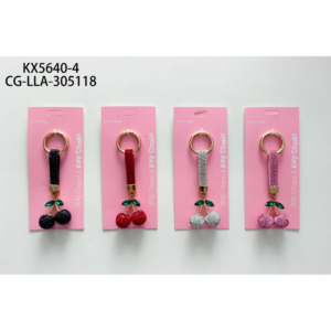 LLAVERO CON STRASS CEREZAS CITY GIRL