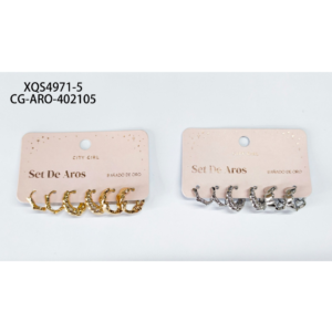 SET DE ARGOLLAS CITY GIRL
