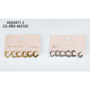 SET DE ARGOLLAS CITY GIRL