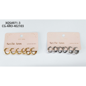 SET DE ARGOLLAS CITY GIRL