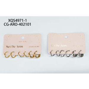 SET DE ARGOLLAS CITY GIRL