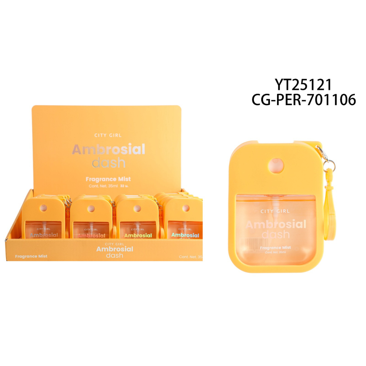BODY SPLASH AMBROSIAL DASH CITY GIRL - 35ML