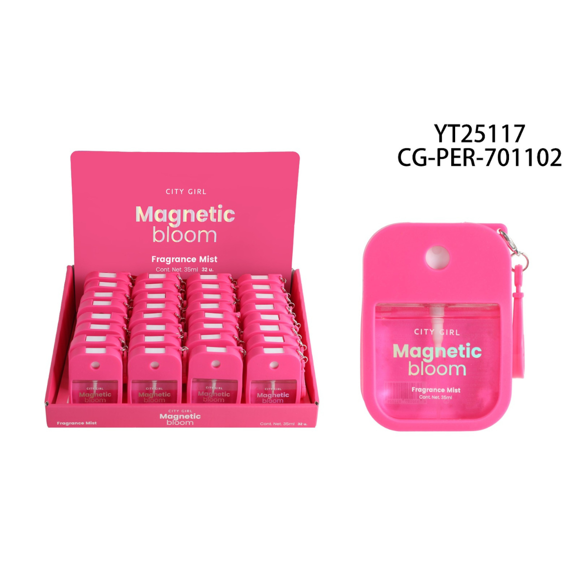 BODY SPLASH MAGNETIC BLOOM CITY GIRL - 35ML