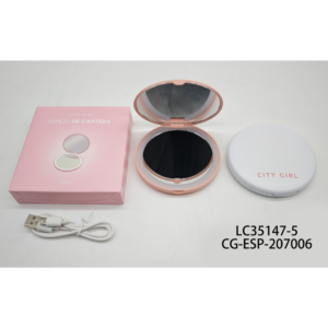 ESPEJO CON LUZ LED CITY GIRL