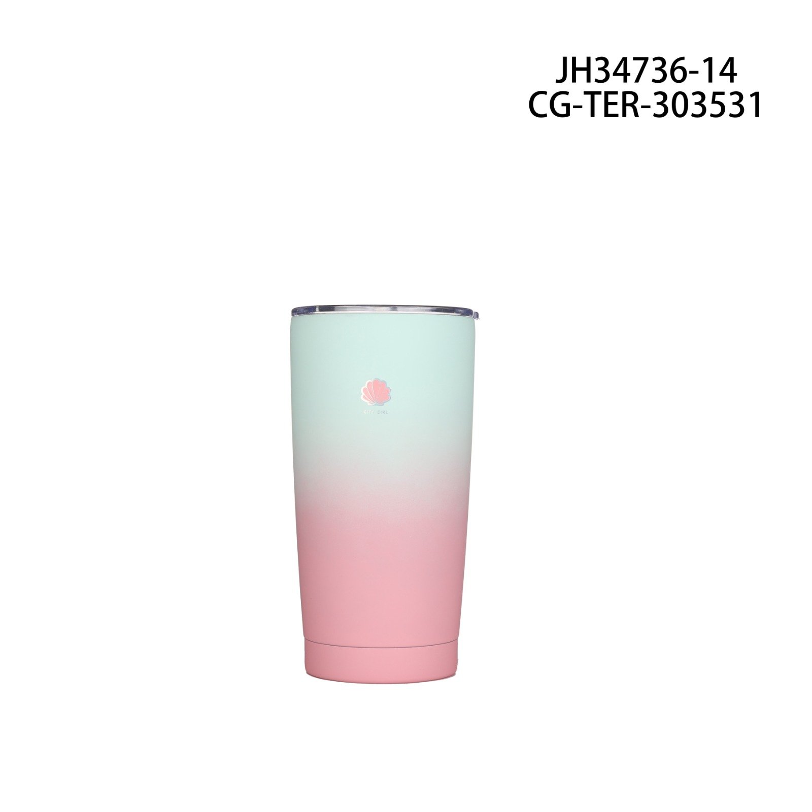VASO TERMO ALMEJA CITY GIRL - 600ML
