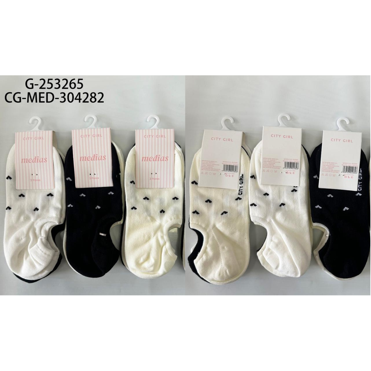 SET DE MEDIAS SOQUETES CITY GIRL - 5 PCS