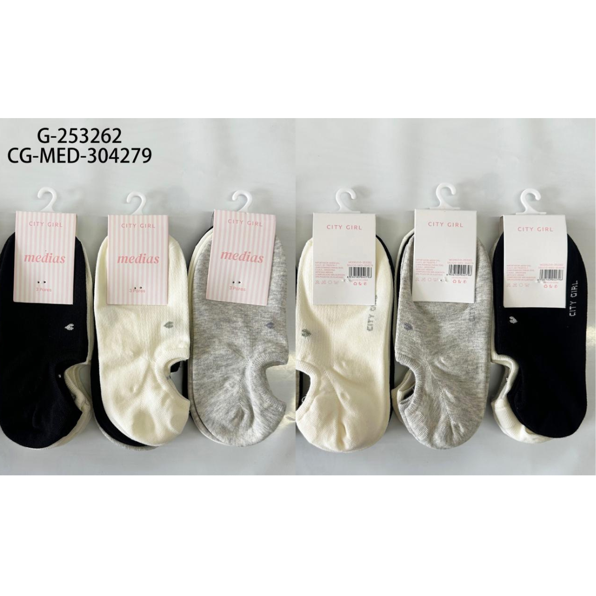 SET DE MEDIAS SOQUETES CITY GIRL - 3PCS