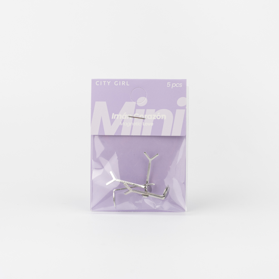 MINI IMAN CORAZÓN CITY GIRL - 5PCS - Imagen 2