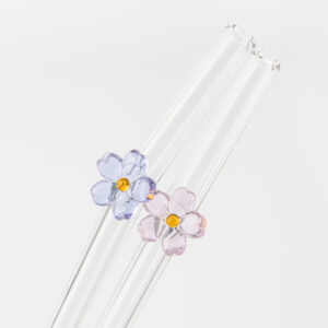 Alternative view of SET DE SORBETES DE VIDRIO REUTILIZABLES C/ CEPILLO - 3PCS