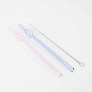 SET DE SORBETES DE SILICONA REUTILIZABLES C/ CEPILLO CITY GIRL - 3PCS