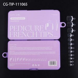 PEDICURA FRENCH TIPS CITY GIRL TRANSPARENTE CITY GIRL - 120PCS